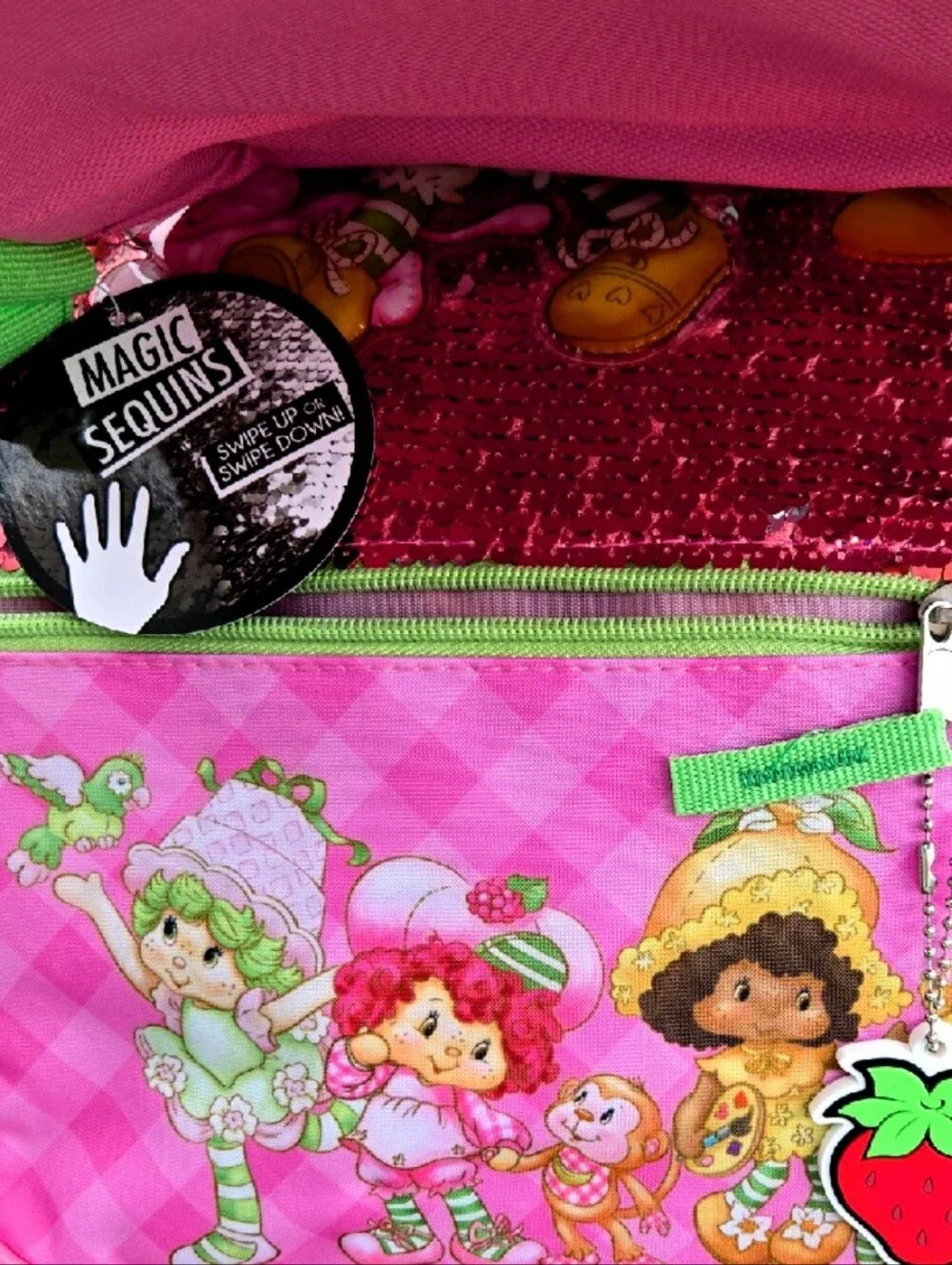 Strawberry Shortcake Backpack 4 Piece Set Back To School Lunchbox Pencil Case